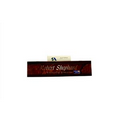 2 1/4" x 9 3/8" Mahogany Executive Name Plate with Business Card Slot